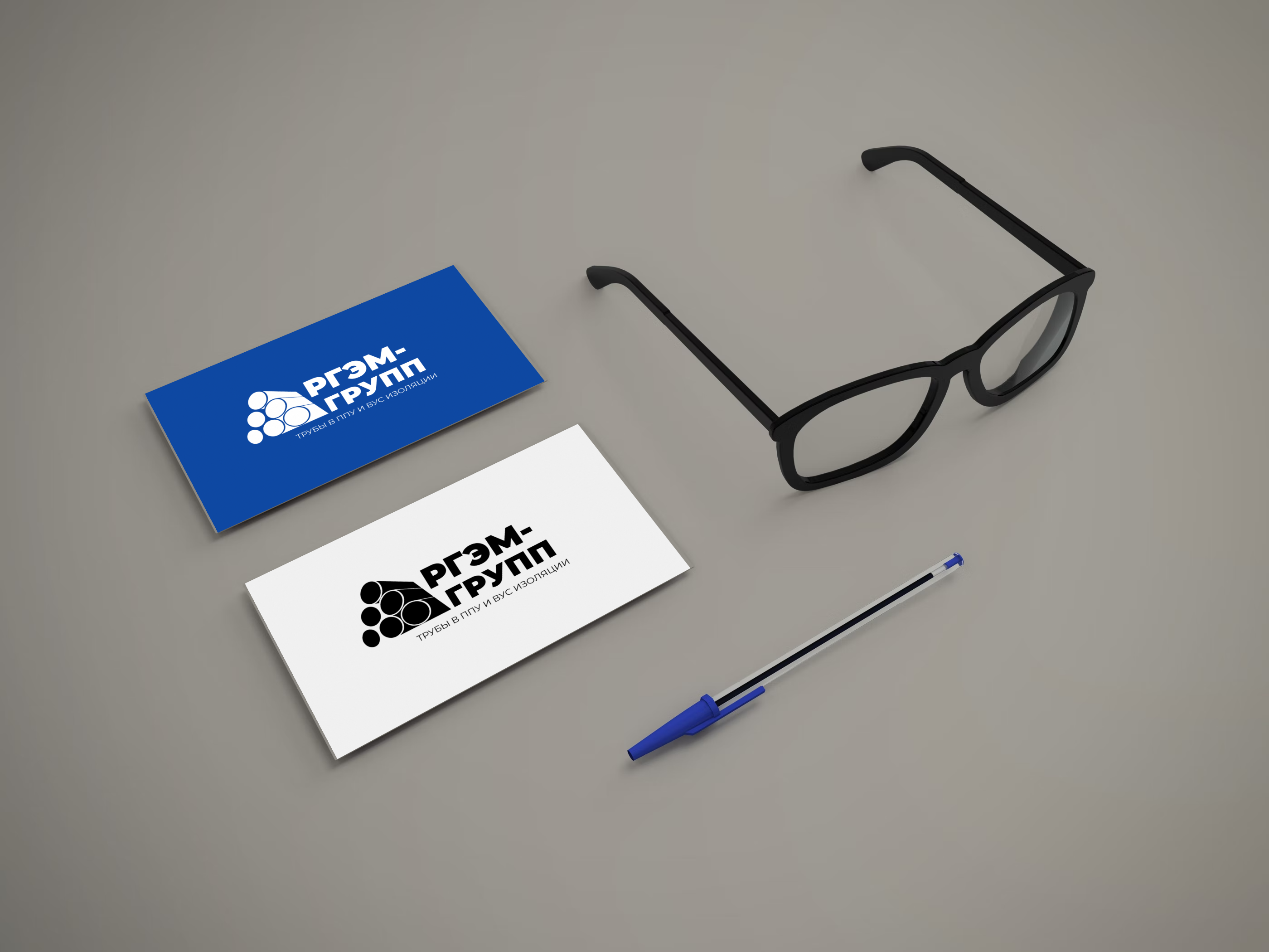 two side business card mockup